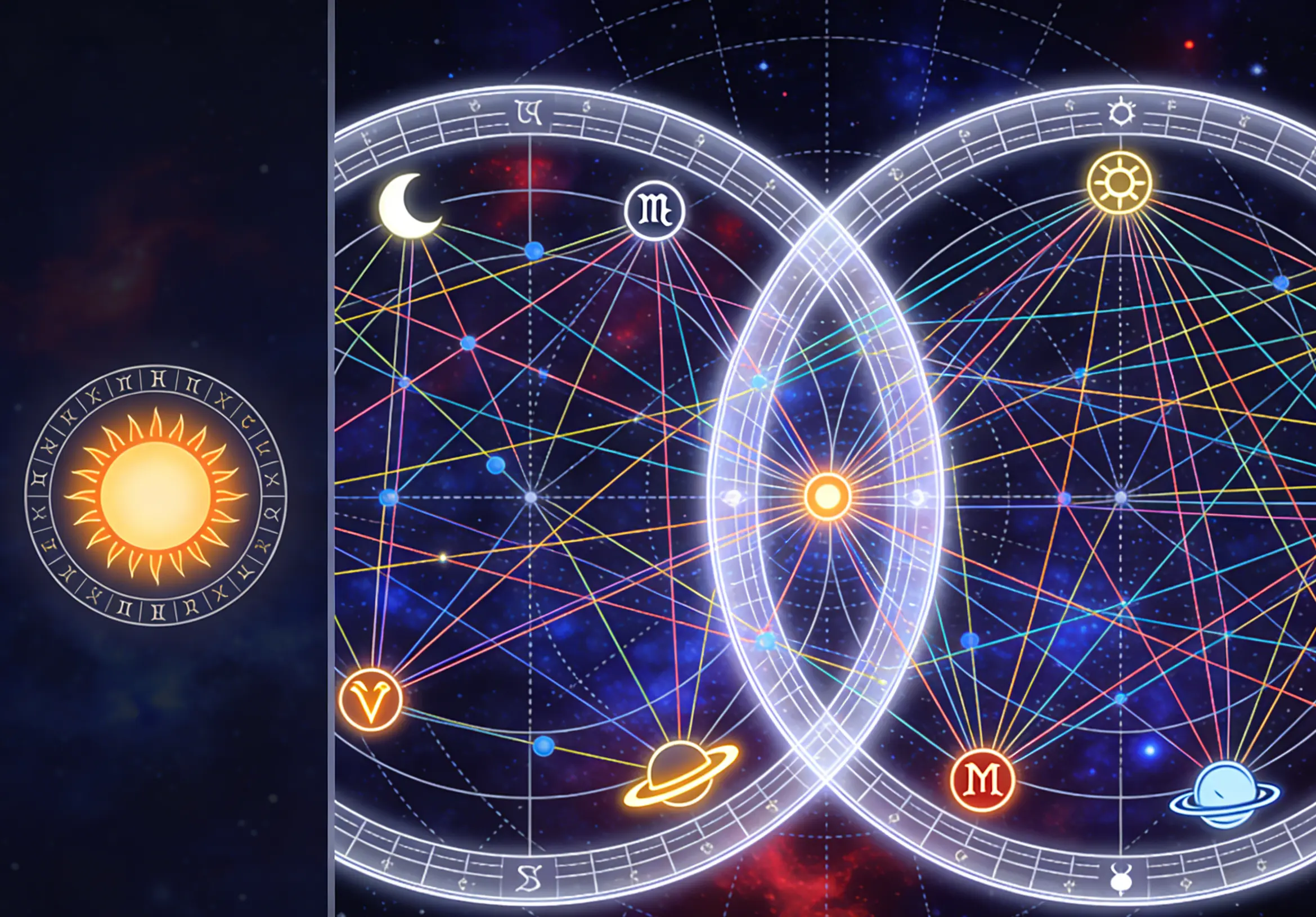 Por que sinastria vai além do signo solar